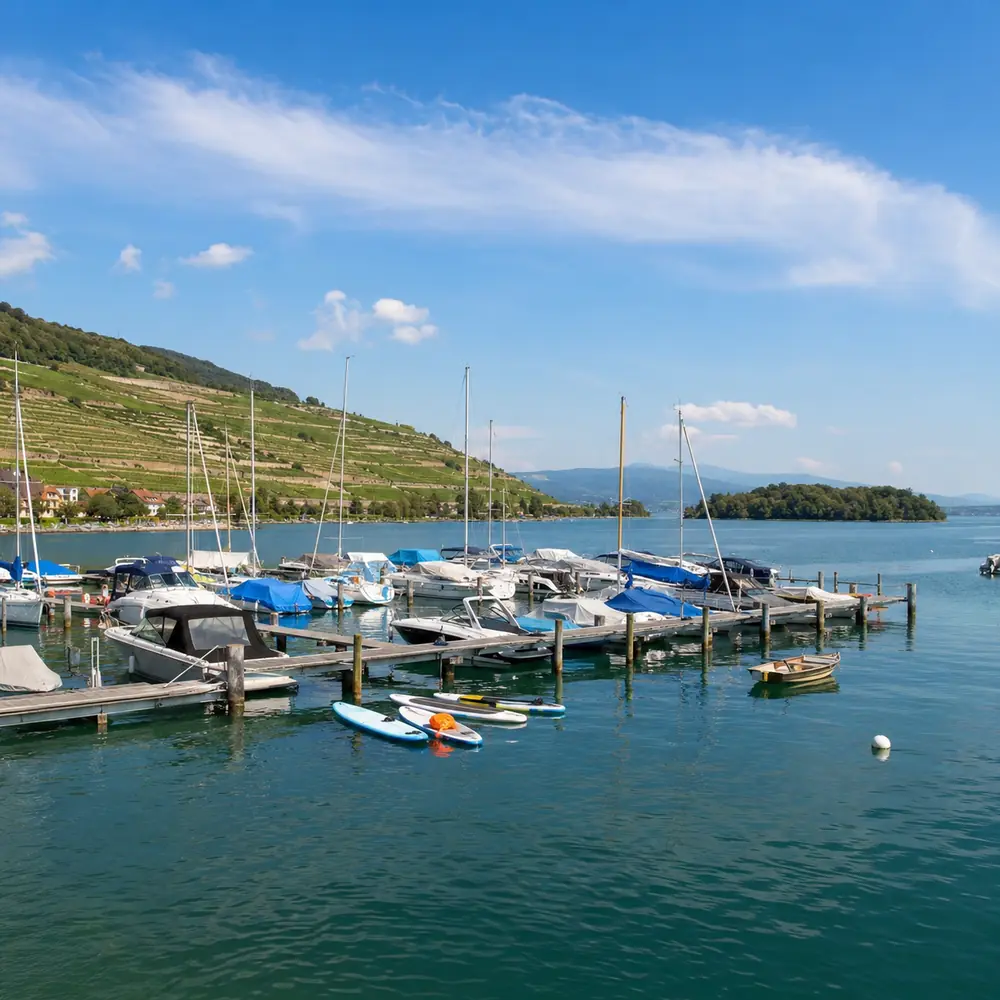 Port de plaisance sur le Lac de Bienne