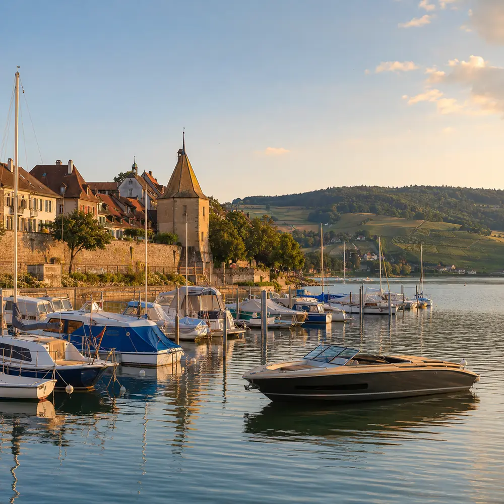 Port de plaisance sur le Lac de Morat