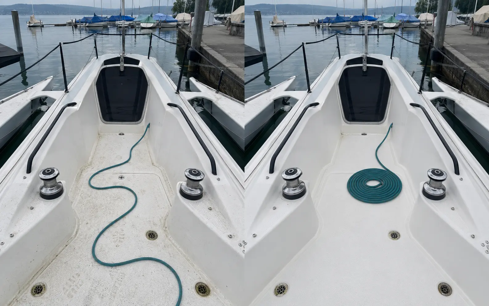 Entretien saisonnier réalisé par l'équipe Boatglow